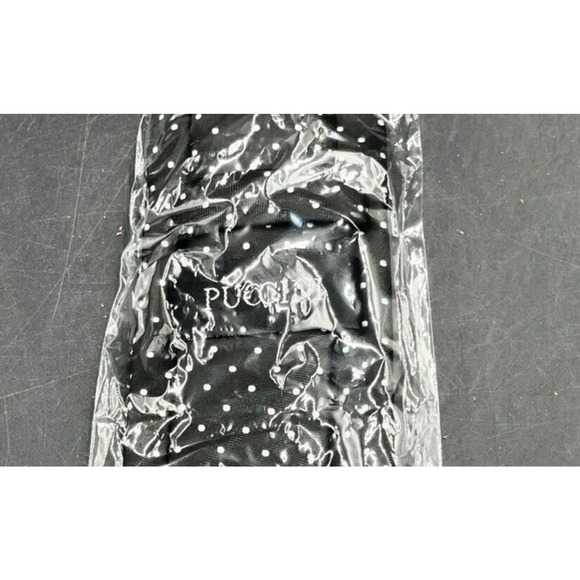 Puccini Mens Neck Tie polka dot Classic black and white Necktie NWOT - Picture 2 of 2